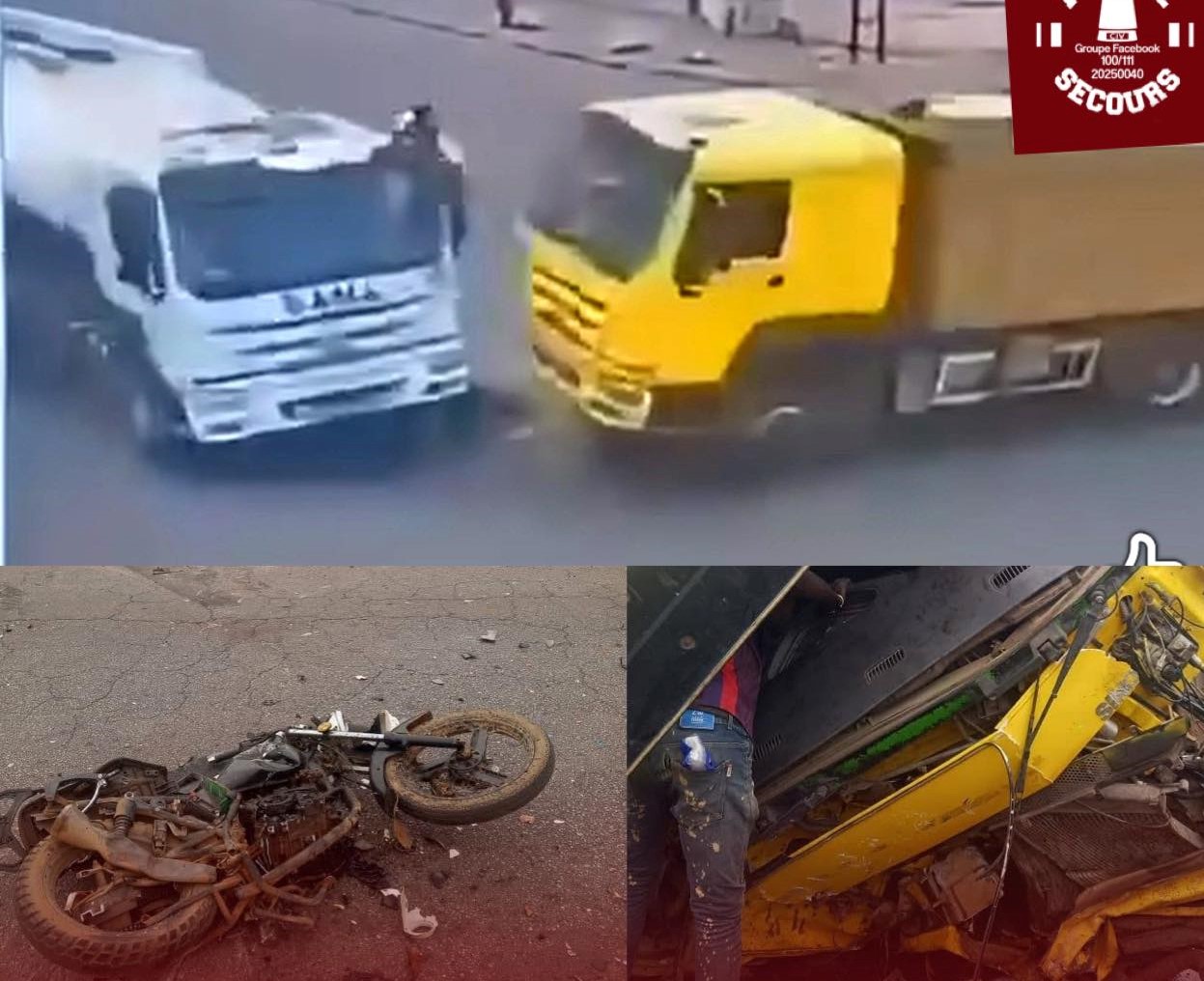 Yamoussoukro : Un motocycliste écrasé par un camion fou au carrefour du CHR
