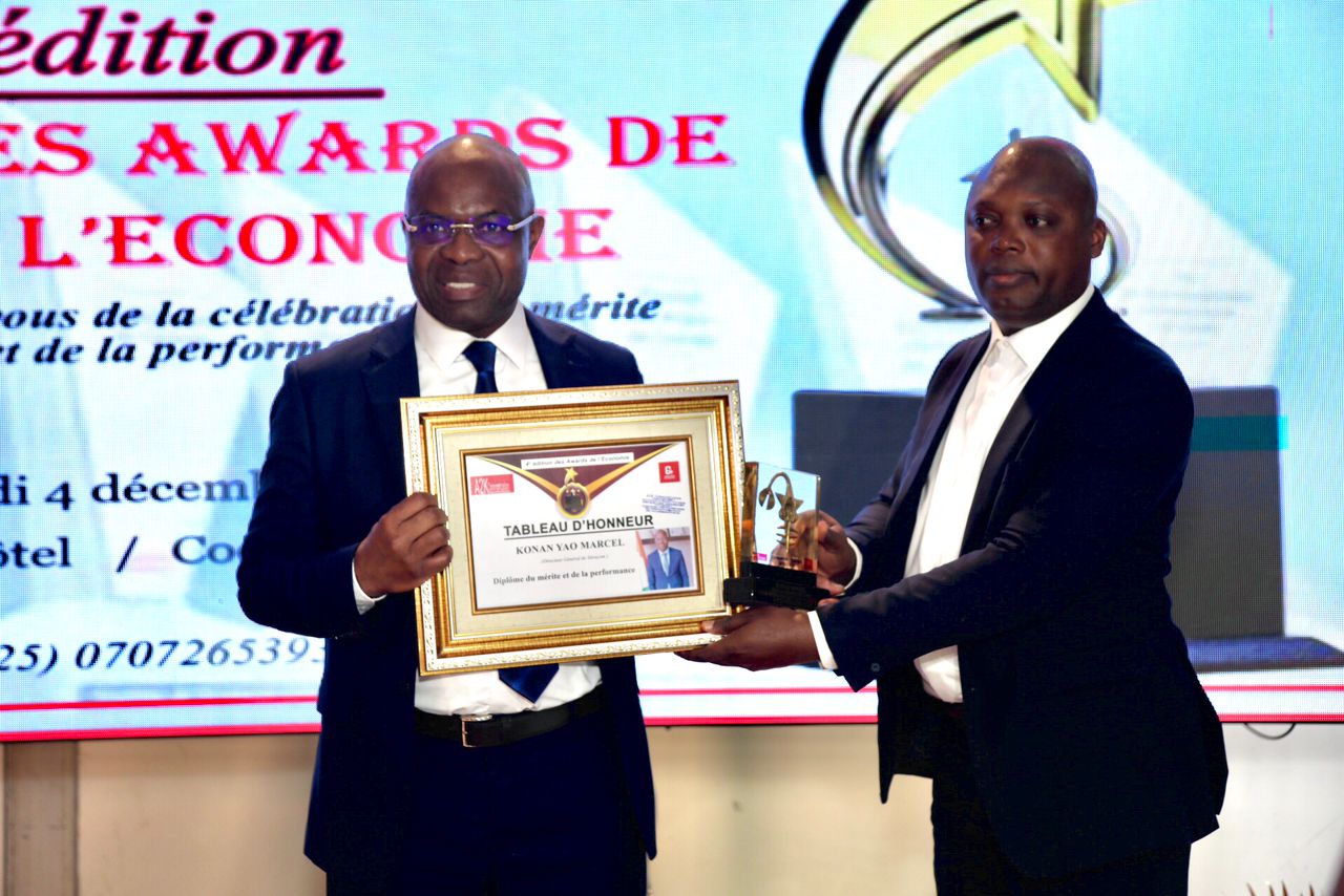 Awards de l’Economie : Marcel Yao Konan, DG de Sitracom, sacré meilleur manager d’entreprise en Transit et opérations maritimes