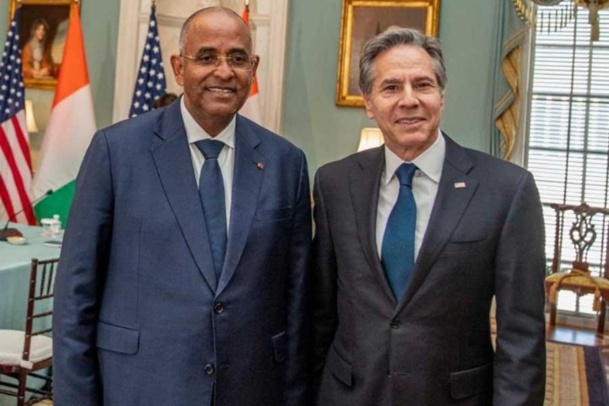 Côte d’Ivoire-Etats-Unis / Patrick Achi échange avec le secrétaire d’Etat Antony Blinken et la présidente du Conseil d’administration du MCC