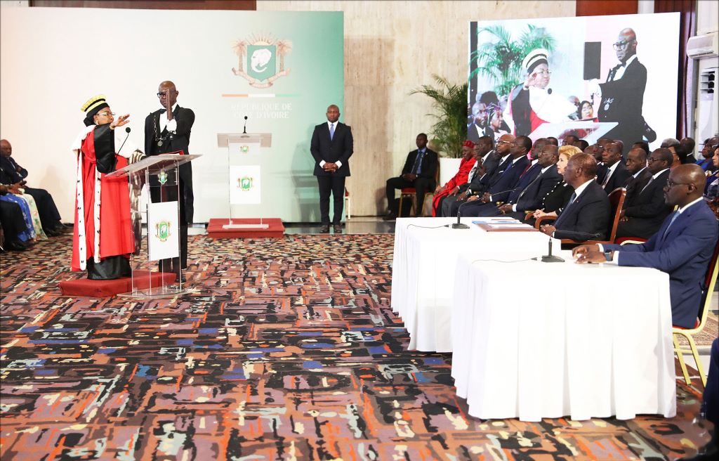 Côte d’Ivoire / La nouvelle présidente du Conseil constitutionnel, Chantal Nanaba Camara, installée