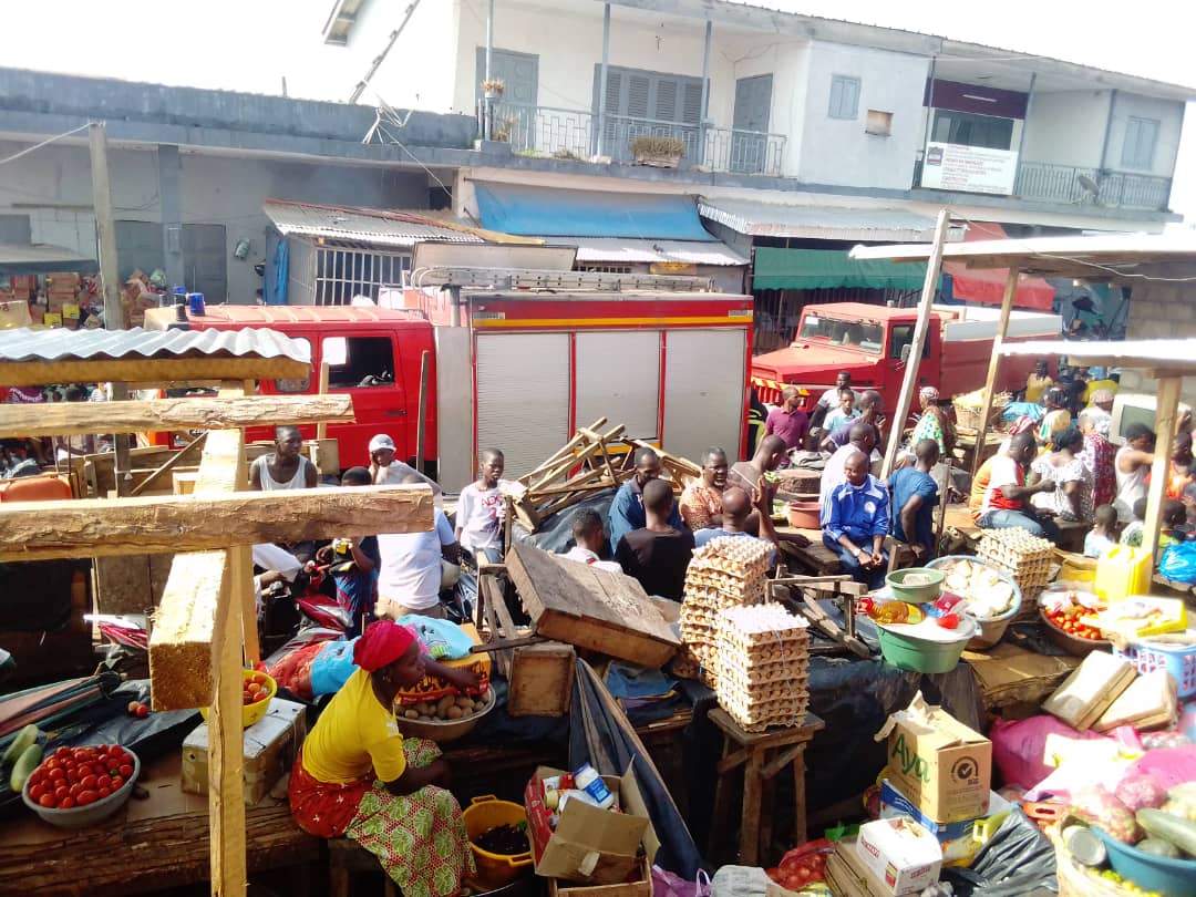Côte d’Ivoire / Le marché de Yamoussoukro ravagé par le feu pour la neuvième fois