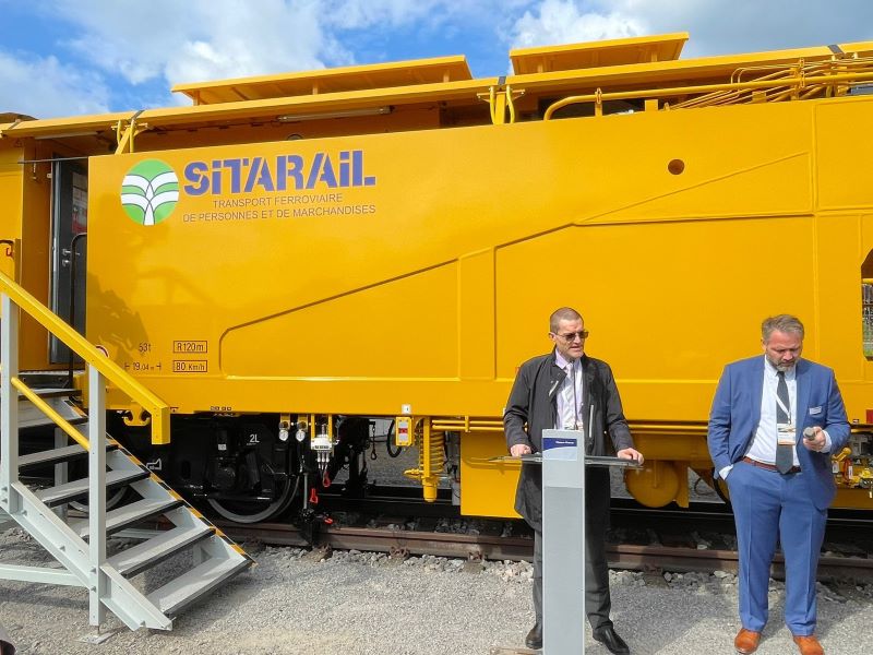 Côte d’Ivoire / Sitarail réceptionne sa nouvelle bourreuse au salon international (iaf) à Münster en Allemagne
