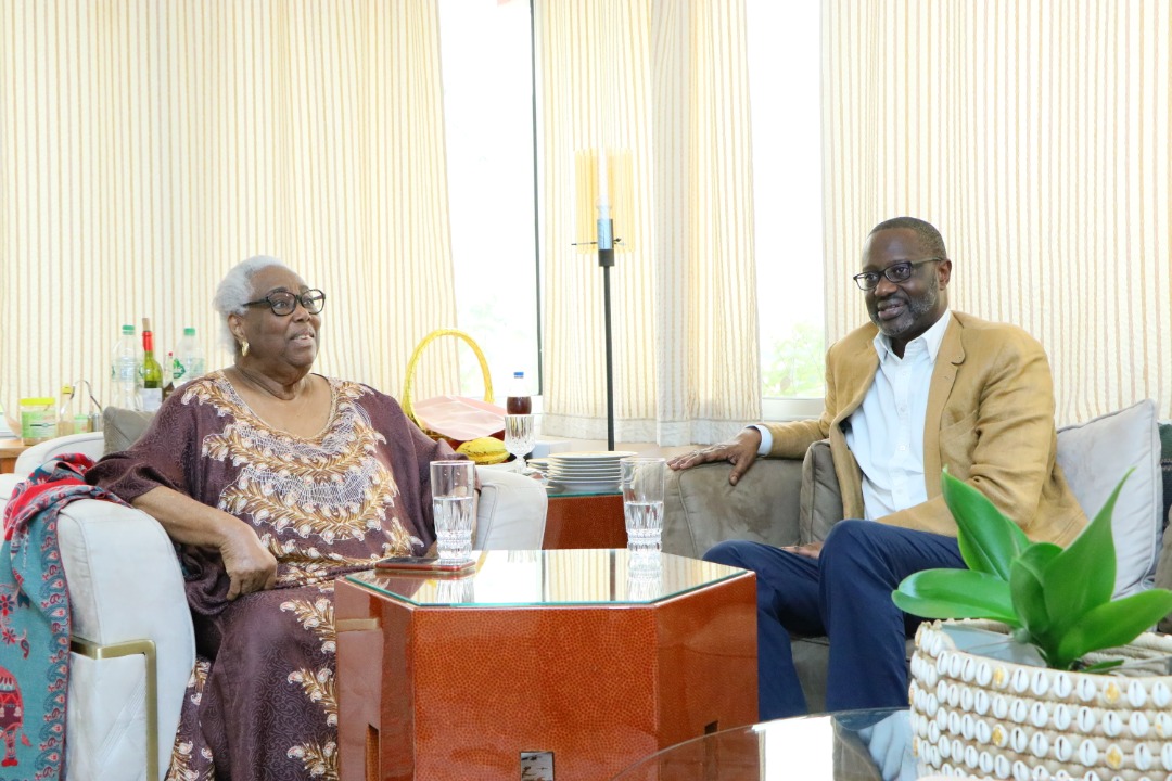 Côte d’Ivoire / Tidjane Thiam chez Thérèse Houphouët-Boigny