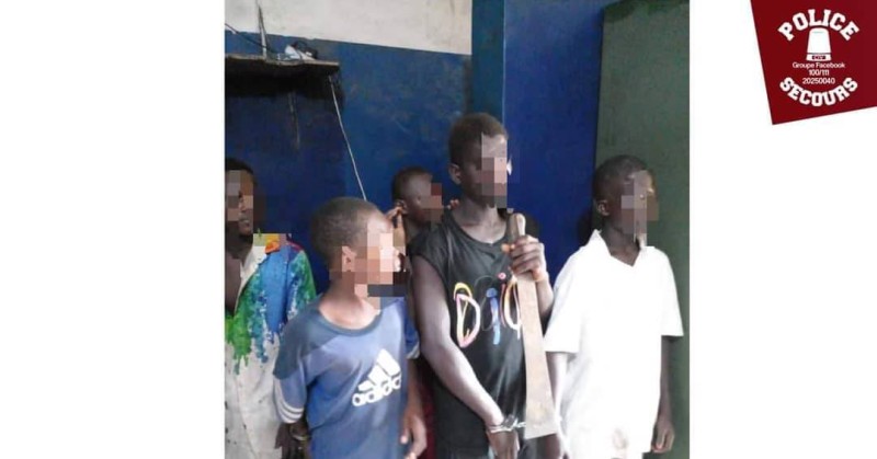 Port-Bouët : Un gang de mineurs spécialisé dans des cambriolages et agressions démantelé