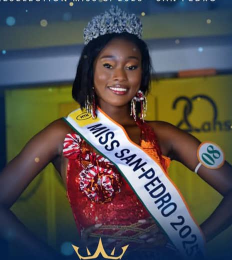 Présélection Miss Côte d’Ivoire 2025 : San-Pedro porte son choix sur Mlle Doloresse Sédia