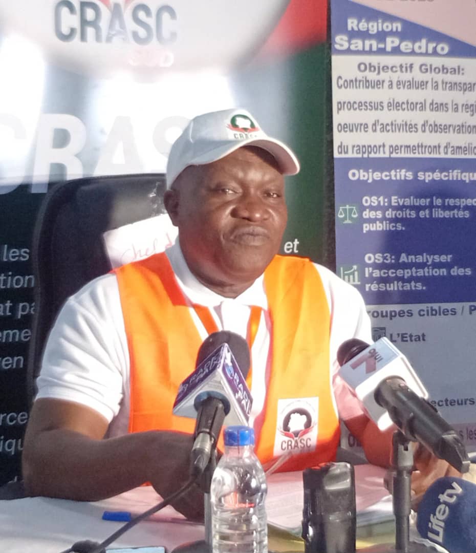 Présidentielle Côte d’Ivoire : « Un vote sans grand engouement au calme » à San-Pedro, selon le CRASC SUD