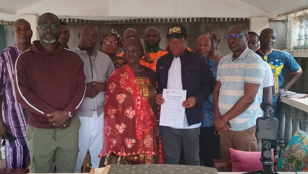 San-Pedro / Renouvellement des départementaux RHDP : Les secrétaires de sections apportent leur soutien à la candidature de Karnon Konaté