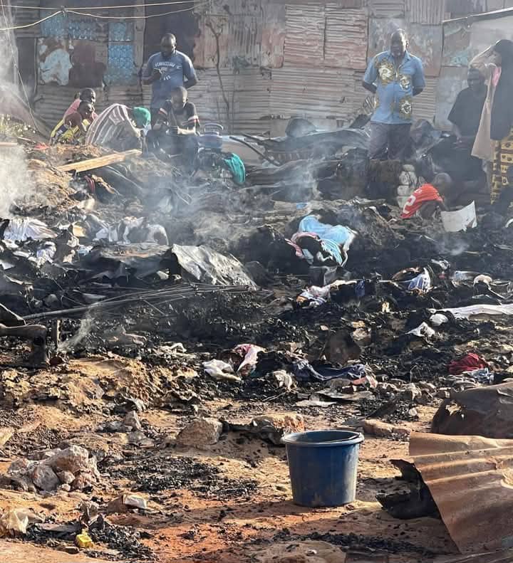 Tabou : Un incendie ravage le marché, plusieurs biens des commerçants détruits